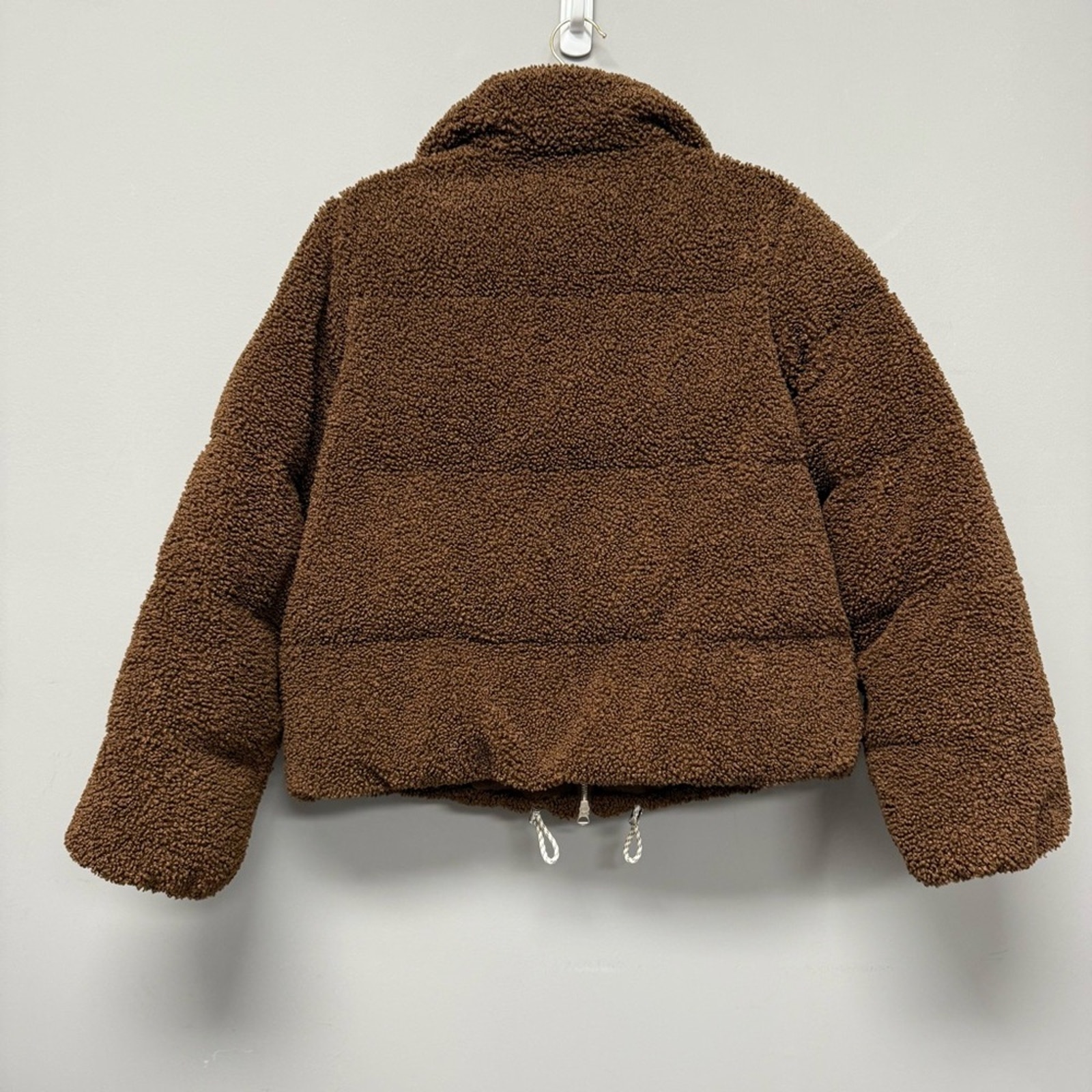 Varley Wilkins Boucle Sherpa Puffer Jacket Chestnut — image 3 of 5